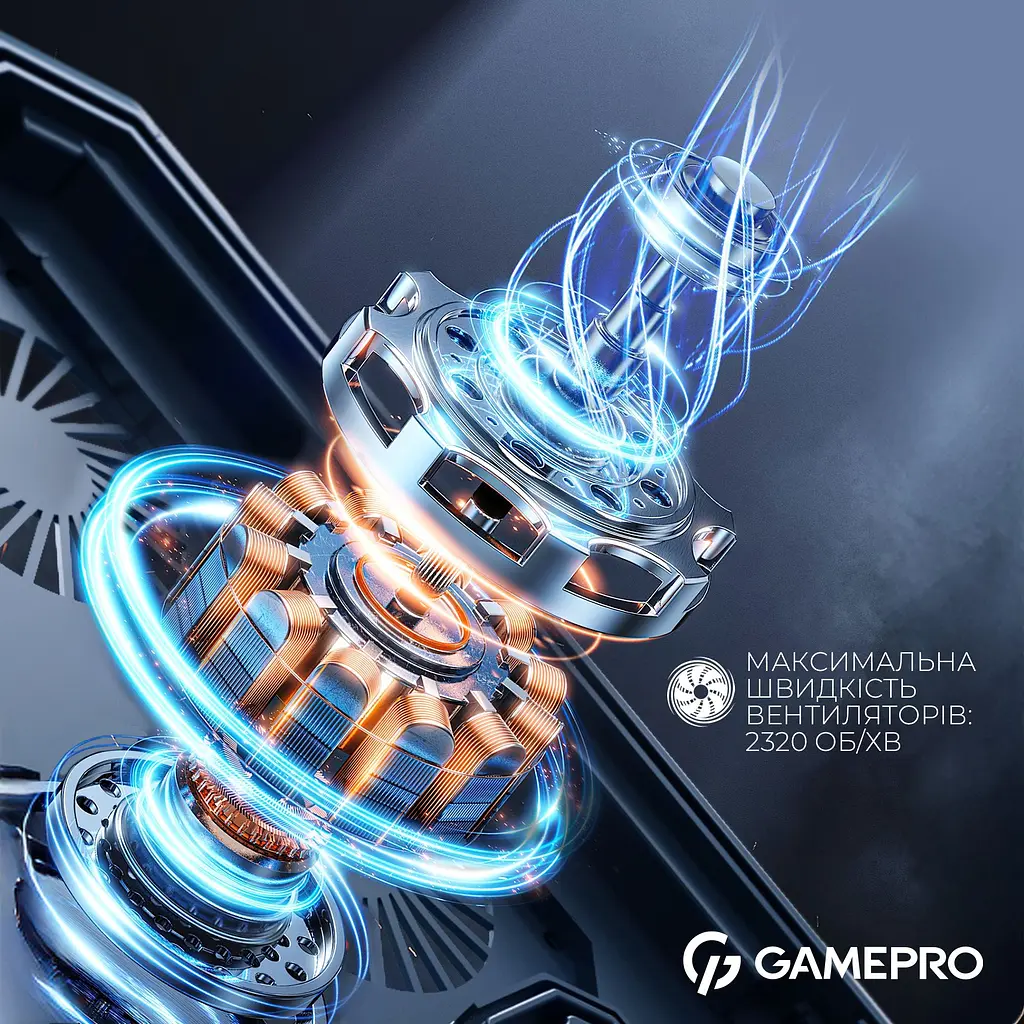Підставка для ноутбука GamePro Black охолоджувальна (CP1040) - фото 14