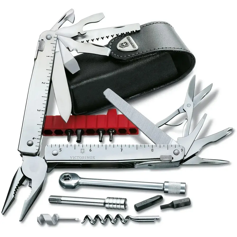 Мультитул Victorinox SwissTool X Plus Ratchet Leather Case (3.0339.L) - фото 2