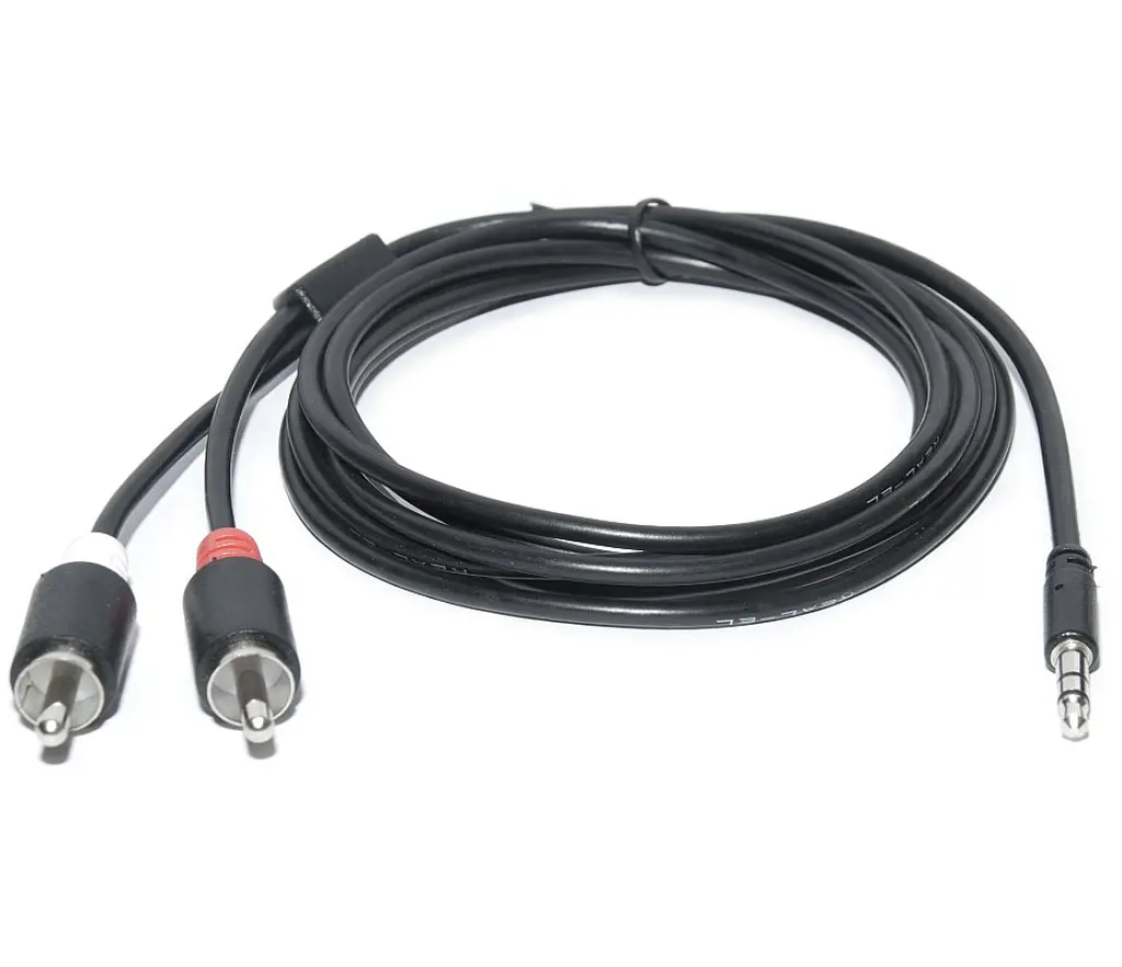Готовый аудио кабель miniJack 3,5 Stereo — 2xRCA REAL-EL Audio Pro Series 1.8m