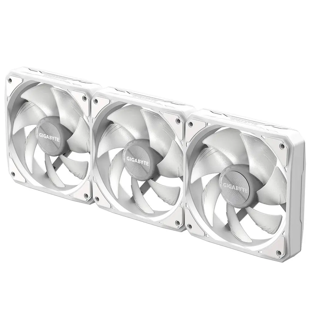 Вентилятор Gigabyte EZ Chain Fan 120 Ice 3-Pack Білий (GP-GBT EZFAN1203 ICE) - фото 2