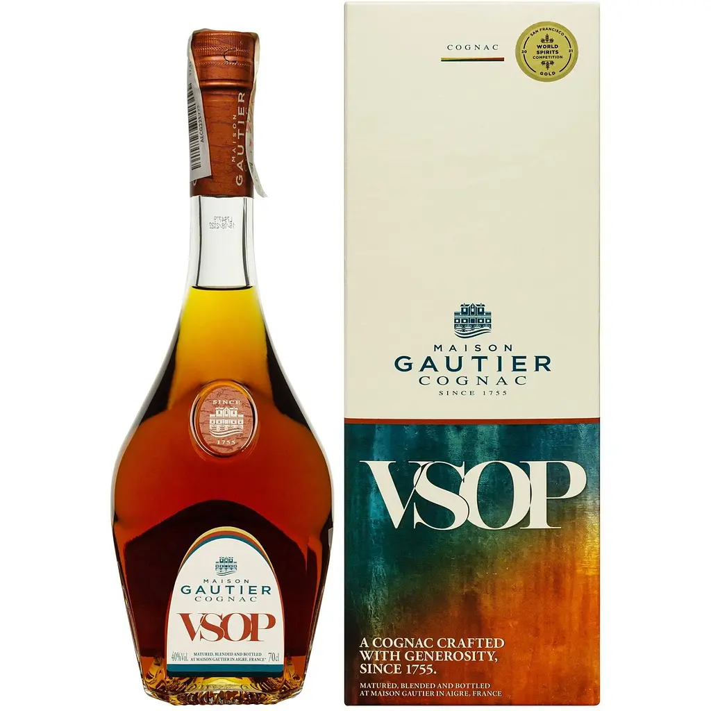 Коньяк Gautier VSOP 40% 0.7 л в подарунковій упаковці - фото 2