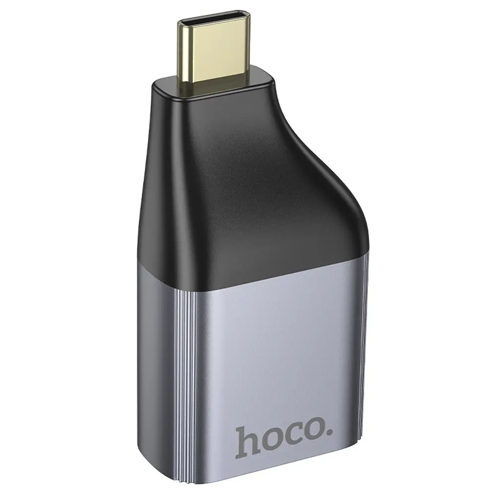 Адаптер переходник Hoco UA33 Type-C to HDTV metal grey - фото 3