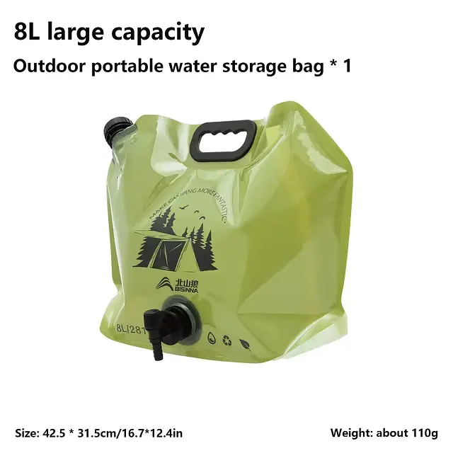 Портативна Міні-складна Сумка Для Води 8л Для Кемпінгу water bag - фото 2