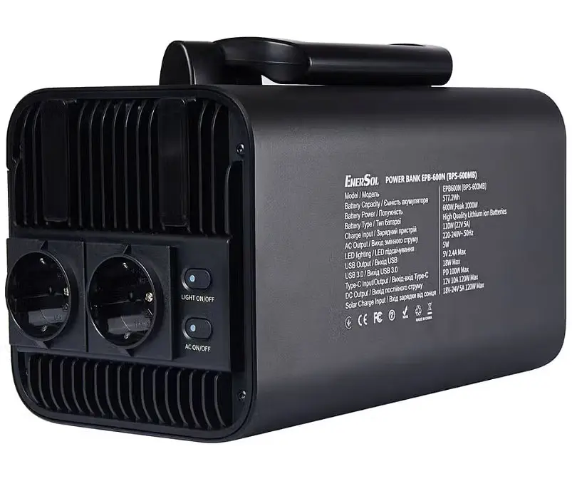Зарядна станція EnerSol 600 Вт / 577 Вт⋅год / Li-ion (EPB-600N) - фото 4
