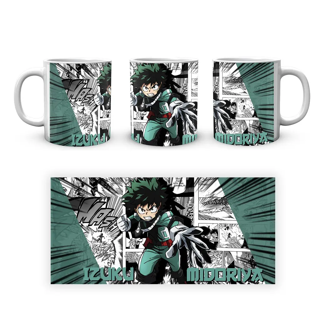 Кружка GeekLand Моя геройська академія My Hero Academia Ізуку Мідорія на тлі манги MHA 02.518 - фото 4