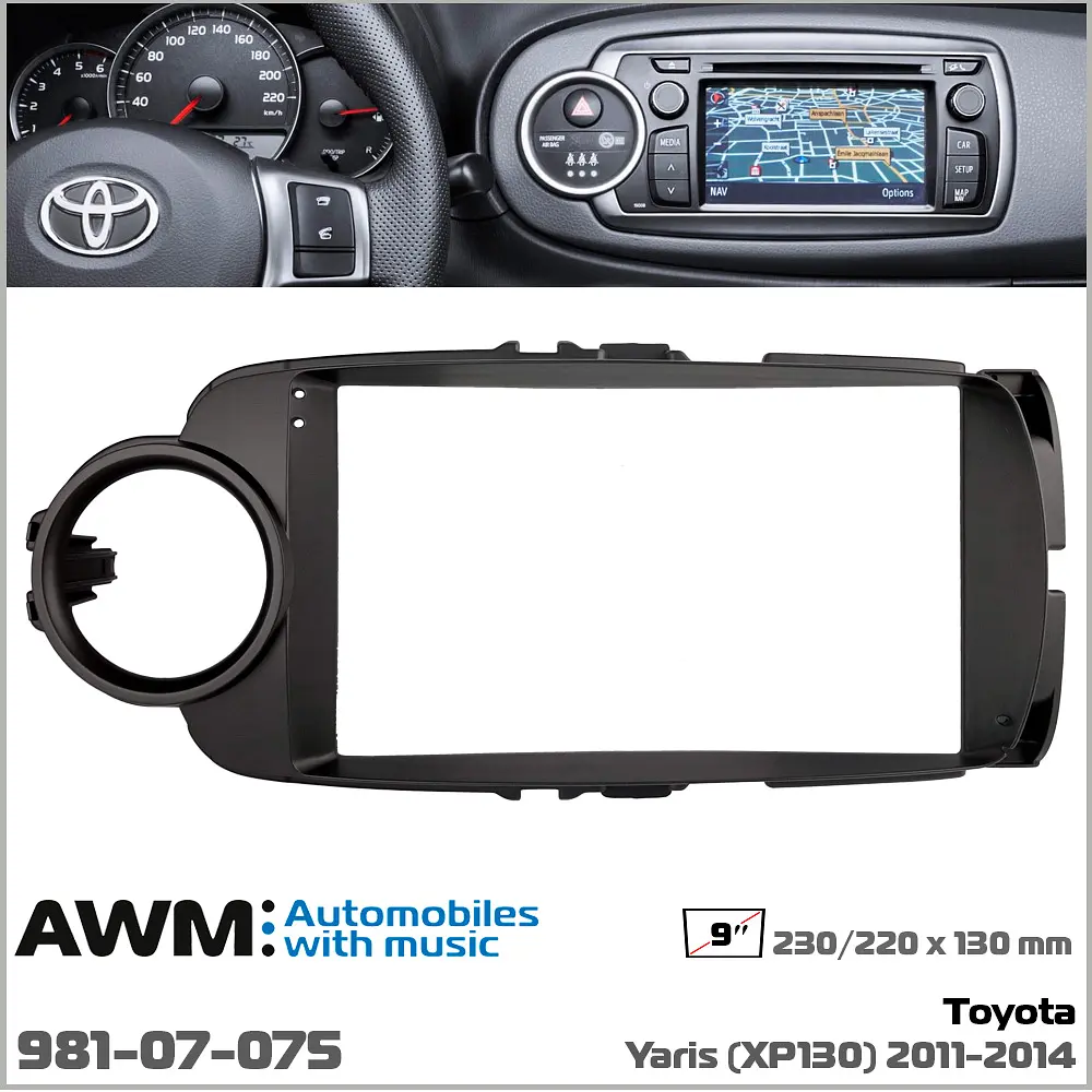 Переходная рамка Toyota Yaris AWM 981-07-075 - фото 6