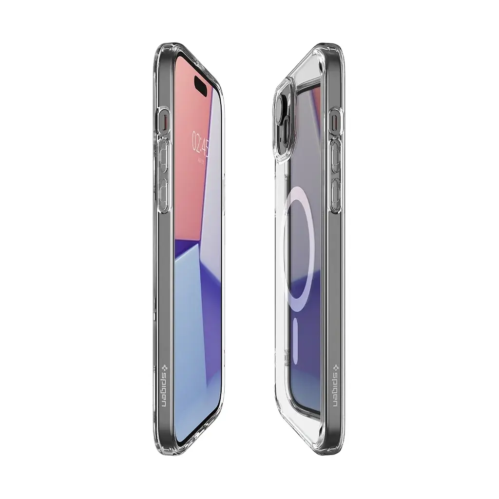 Чехол Spigen Ultra Hybrid MagSafe для iPhone 15 Plus White (ACS06660) + защитное стекло - фото 5