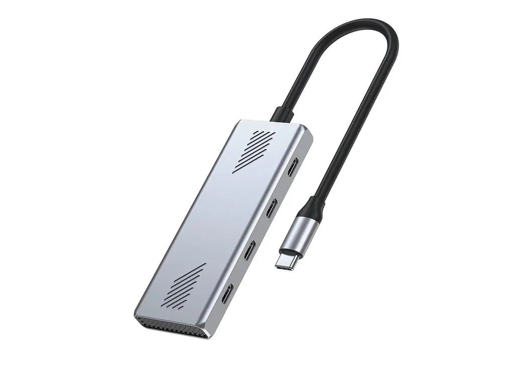 USB-хаб Gembird USB Type-C 4-в-1 (UHB-CM-U310-C4-01) - фото 2