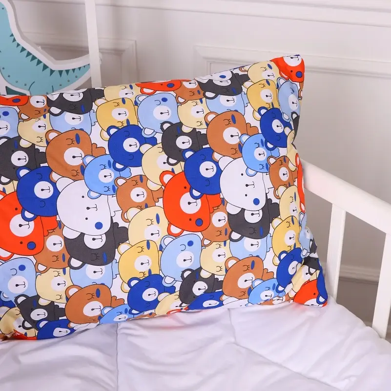 Набір антиалергенний MirSon зима Kids Time 20-0032 Colored bears 140x205 см EcoSilk: ковдра з подушкою (2200009664762) - фото 7