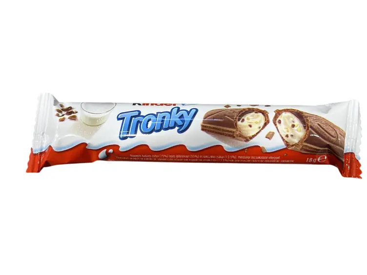 Вафельний батончик Kinder Tronky з молочно-горіховою начинкою 18 г (80906032)