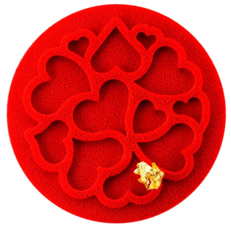 Кондитерський килимок Silikomart для декорування Міні Серце 6 шт х 2 мл (MINI LOVE DECOR) - фото 2