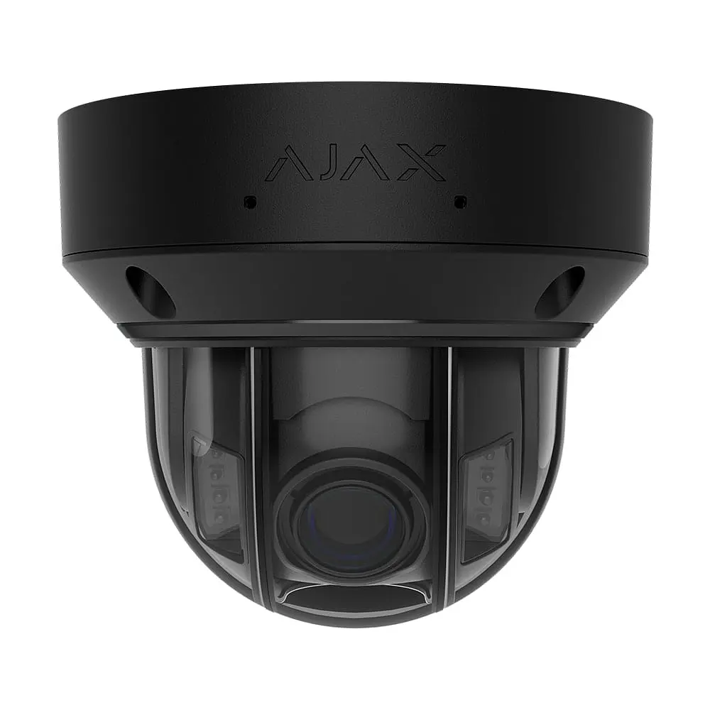 IP-відеокамера 5Mp Ajax DomeCam HLVF (5 Mp) Black f=2.8-12mm, ІЧ+LED-підсвічування, з мікрофоном (26-00706)