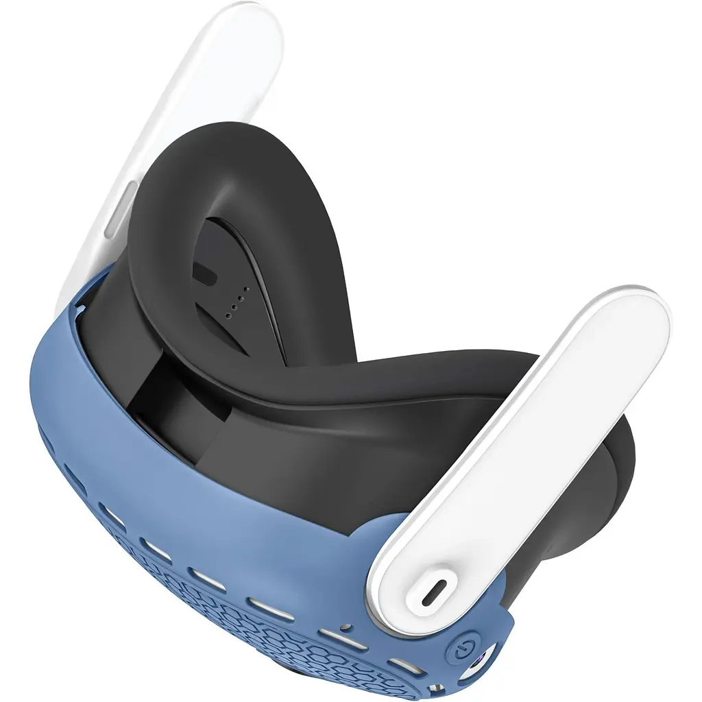 Чохол для VR-окулярів GINWDAY Silicone VR Shell Protective для Meta Quest 3 Blue [139303] - фото 3