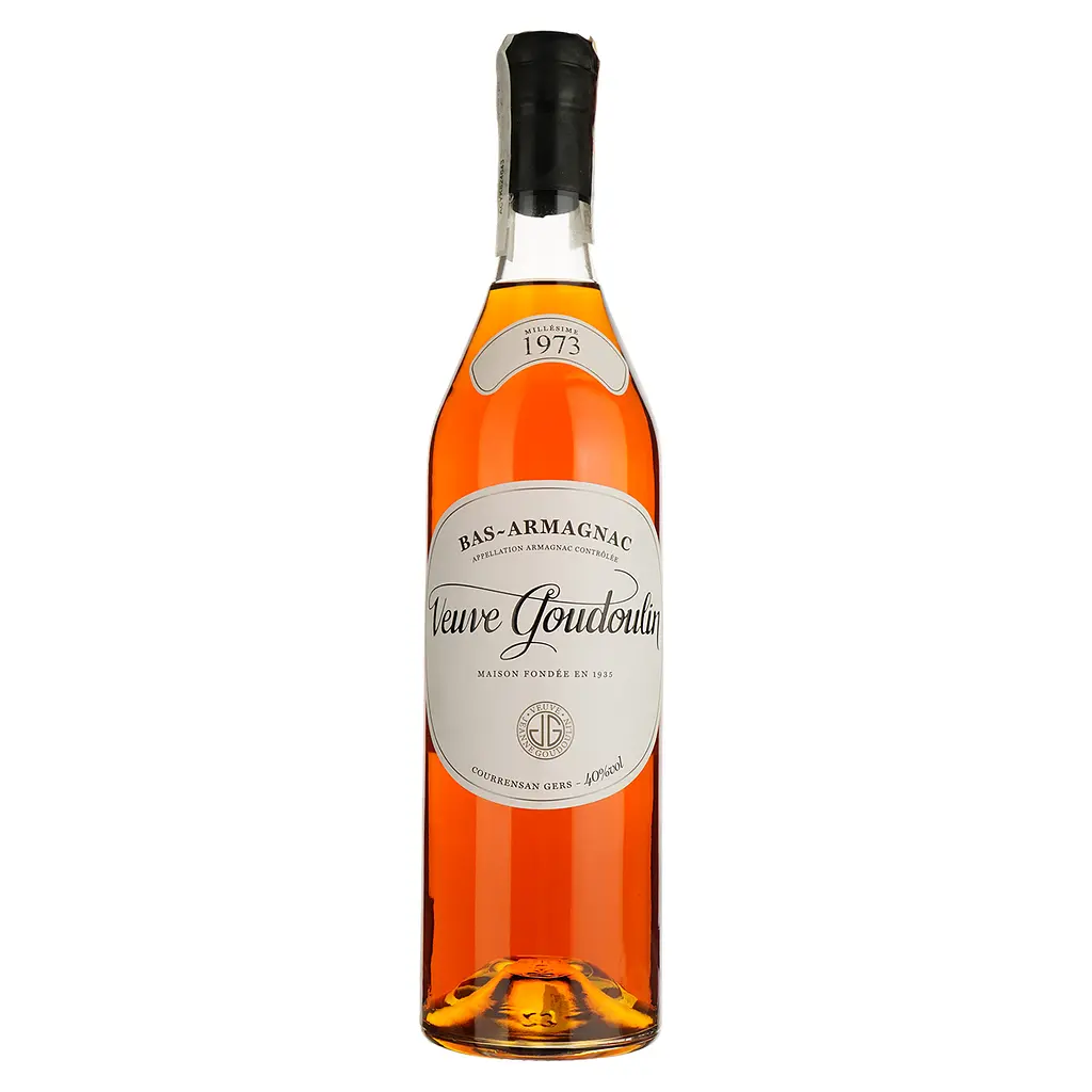 Арманьяк Veuve J. Goudoulin Bas Armagnac 1973 40% 0.7 л в подарочной коробке - фото 2