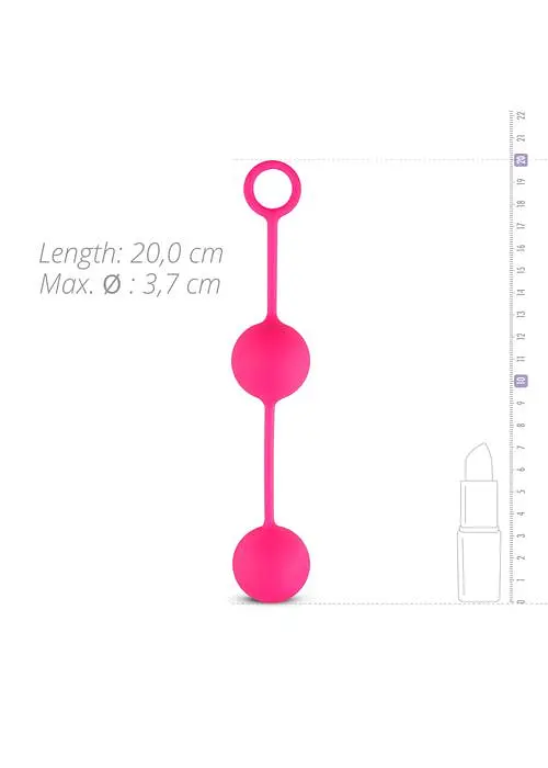 Вагинальные шарики Easy Toys Pleasure Balls, 16 см, розовый - фото 5
