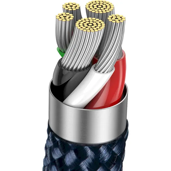 Кабель Baseus Explorer Series Auto Power-Off Fast Charging Cable Type-C to Lightning 20W 2m CATS000103 Blue - фото 5
