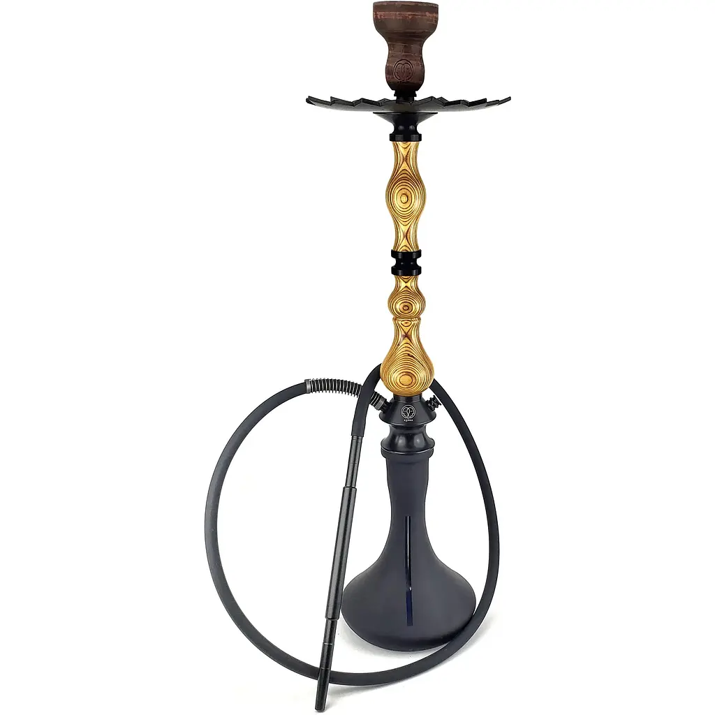 Кальян KARMA HOOKAH 0.0 Yellow (Craft Black Matt) - фото 2