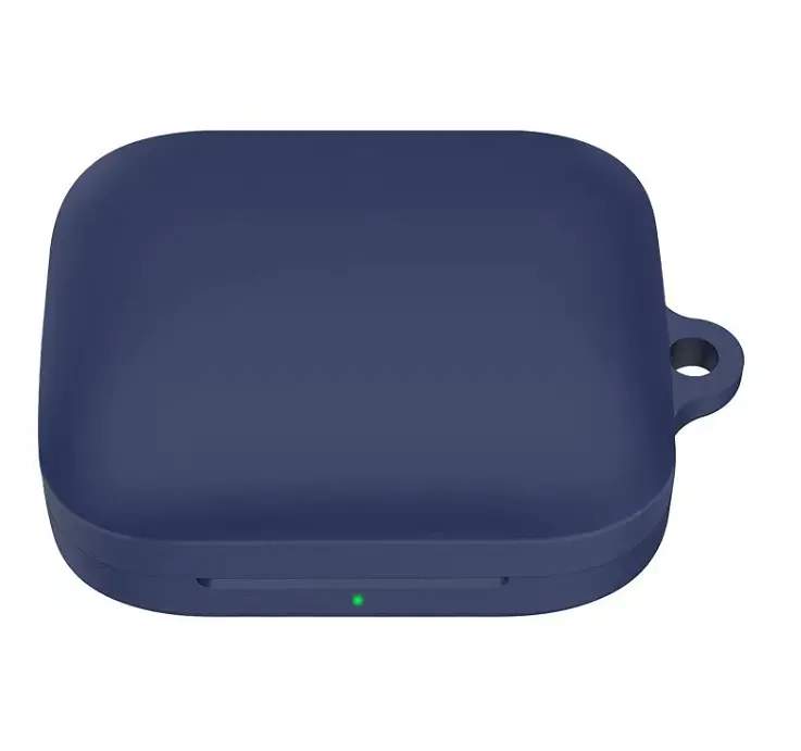 Чохол-накладка DK для OnePlus Buds 3 | Silicone Candy Friendly з карабіном (dark blue) - фото 2