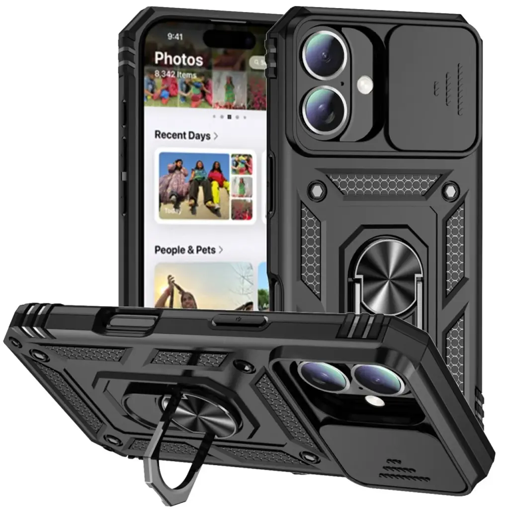 Чохол до мобільного телефона BeCover Military Apple iPhone 16 Plus Black (712154) - фото 5