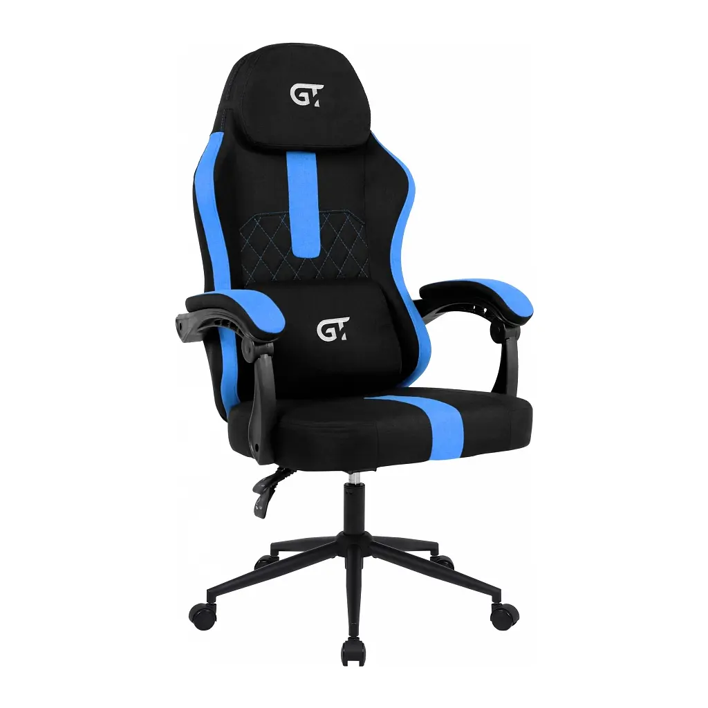 Крісло ігрове GT Racer X-2326 Black/Blue (X-2326 Fabric Black/Blue) - фото 2