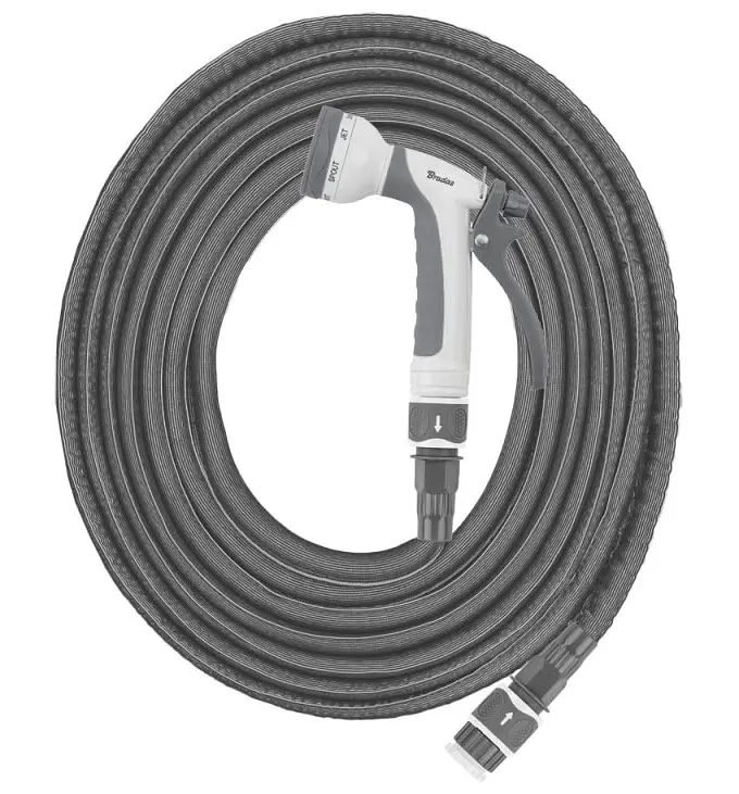 Шланг, що розтягується (комплект) Bradas TWIST HOSE 9-18 м BOX сірий (WTW918GY) - фото 2