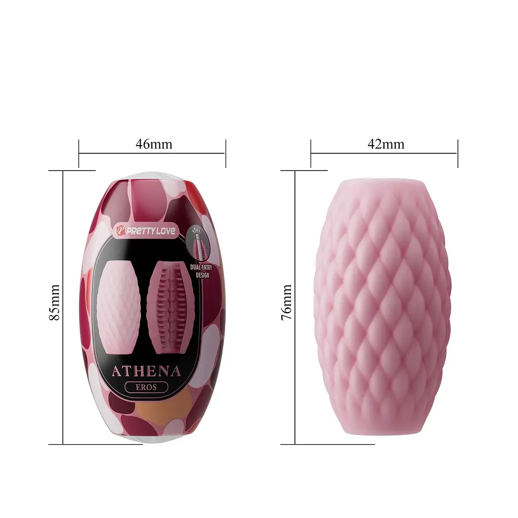 Мастурбатор Pretty Love Athena Eros 7.6 см розовый - фото 4