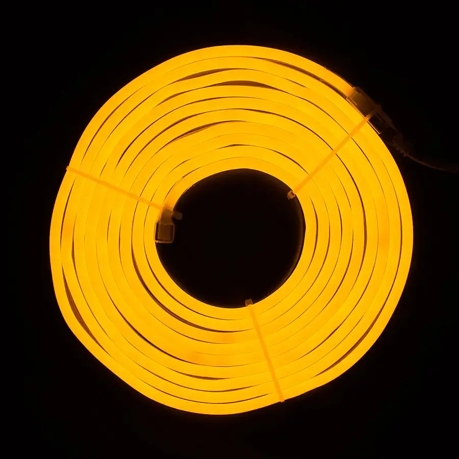 Неоновая светодиодная гирлянда-трубка Devilon SMD2835 LED 5 м желтая (950071) - фото 3