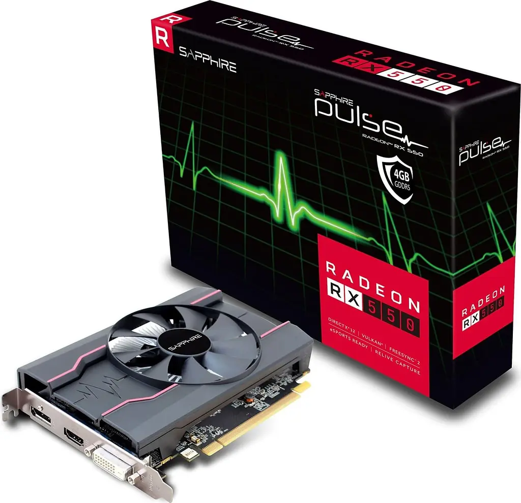 Відеокарта Sapphire AMD Radeon RX 550 4Gb Pulse (11268-99-90G/11268-01-20G) (11268-99-90G) (GDDR5, 128 bit, PCI-E 3.0 x16) FR - фото 4