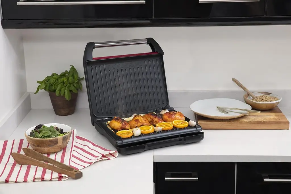Електрогриль George Foreman 25050-56 Entertaining Steel Grill 1850 Вт Червоний (25050-56GF) - фото 6