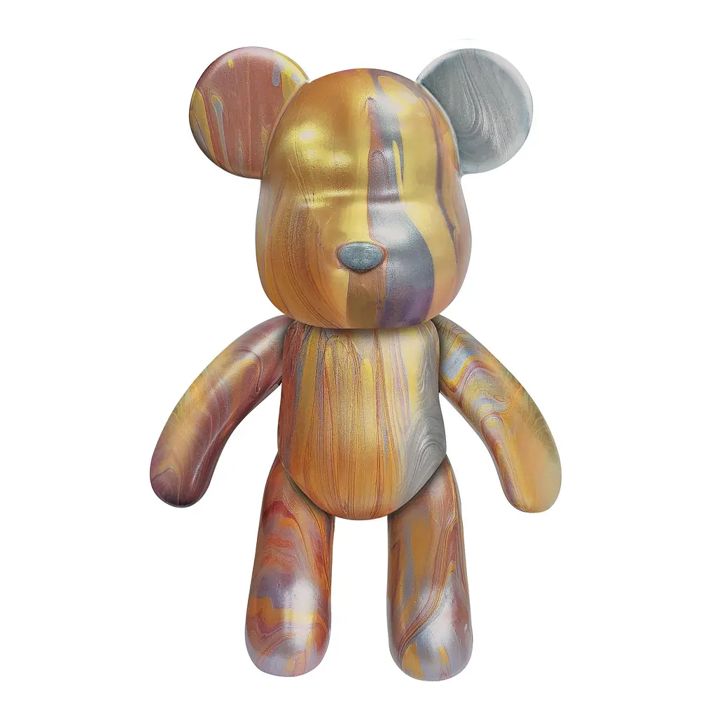 Pour Palz Набір для творчості Флюїд Арт - Ведмедик "Магія металіку" S3 Metallic ToyMonster Art.GS-G25021 - фото 2