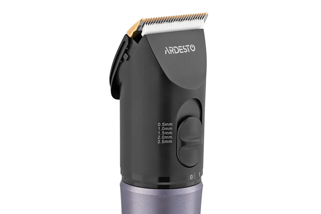 Машинка для стрижки Ardesto HC-Y40-DBS, сеть+аккум., насадок-4, титан. напиток + керамика, черный - фото 9