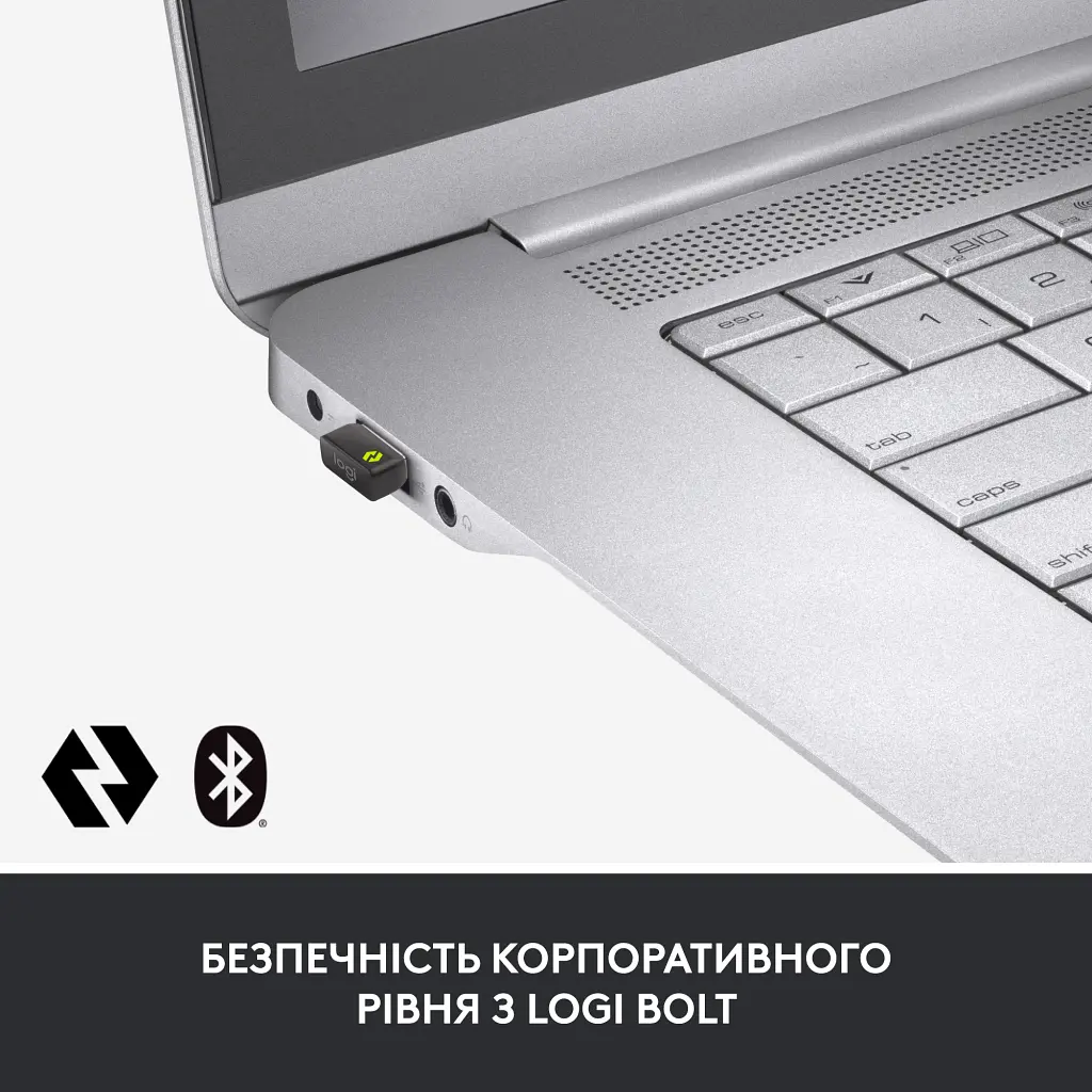 Комплект Logitech MX Keys for Business UA Graphite + Desk Mat Studio Series Mid Grey (MX920-010933) - фото 2