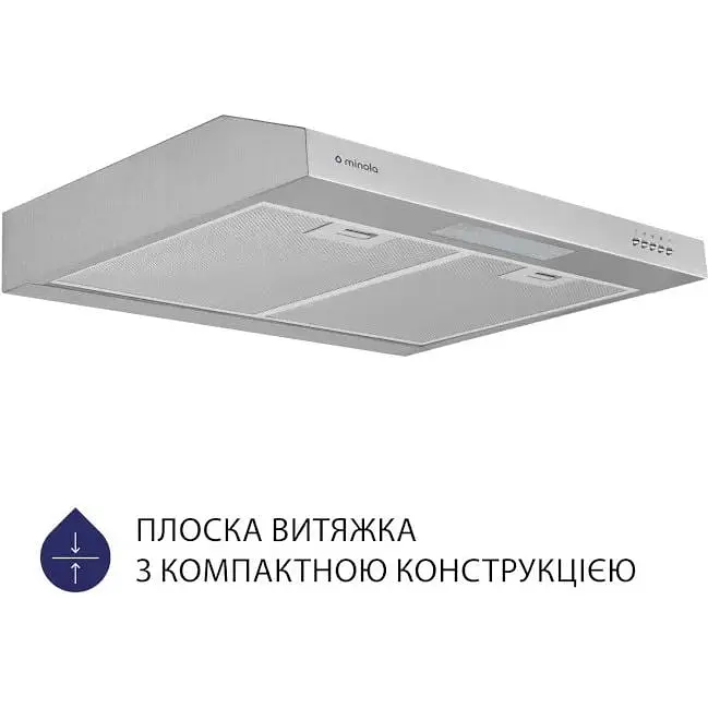 Витяжка пласка Minola HPL 612 I Нержавіюча сталь - фото 2