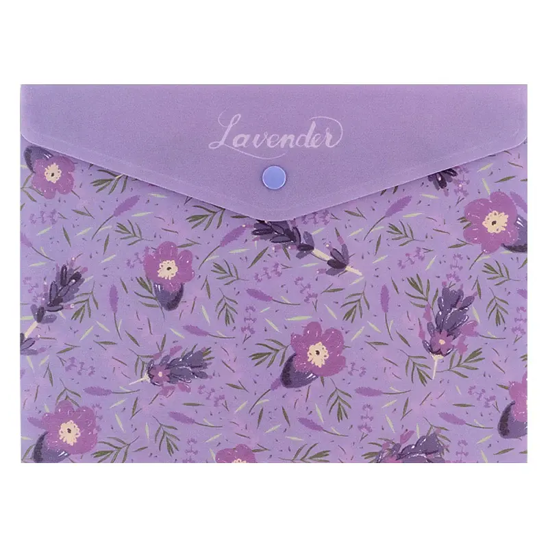 Папка-конверт "Axent" №1496-36-А A5+ Lavender-1 на кнопці
