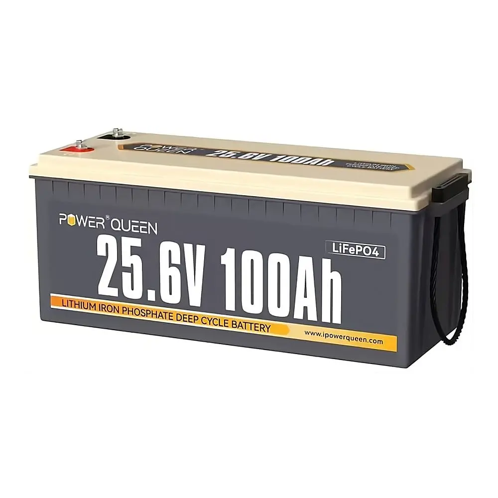 Акумуляторна батарея літій-залізо-фосфатна 25.6В 100А*год LiFePO4 Power Queen 25.6V 100Ah, 2560Wh, BMS 100A, 532*207*215мм (44-00508) - фото 3