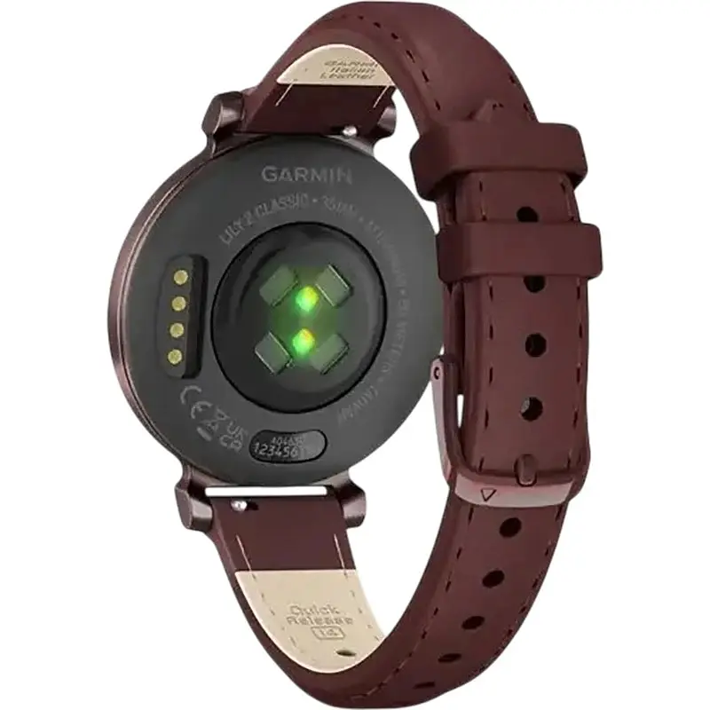 Смарт-годинник Garmin Lily 2 Classic Dark Bronze with Mulberry Leather Band (010-02839-03) - фото 3