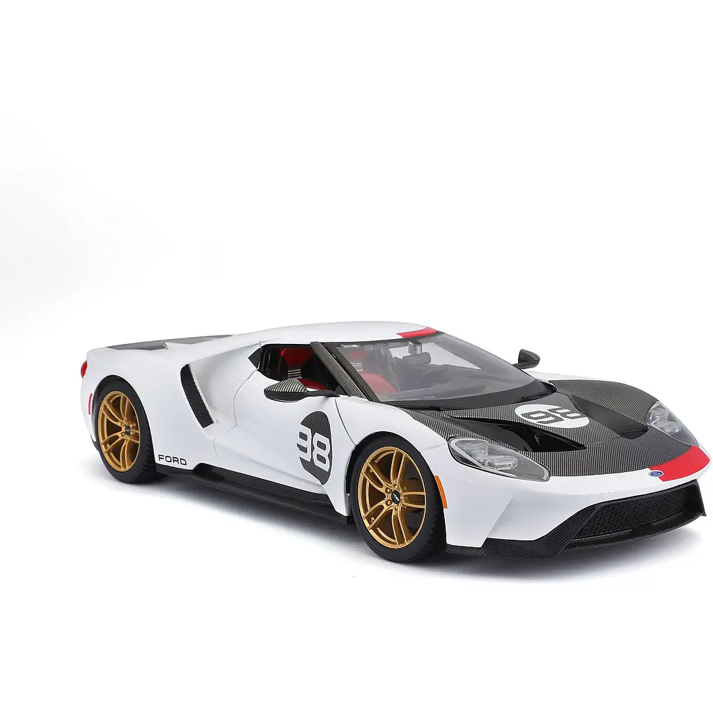 Ігрова автомодель Maisto 2021 Ford GT Heritage 1:18 (31390 white) - фото 13