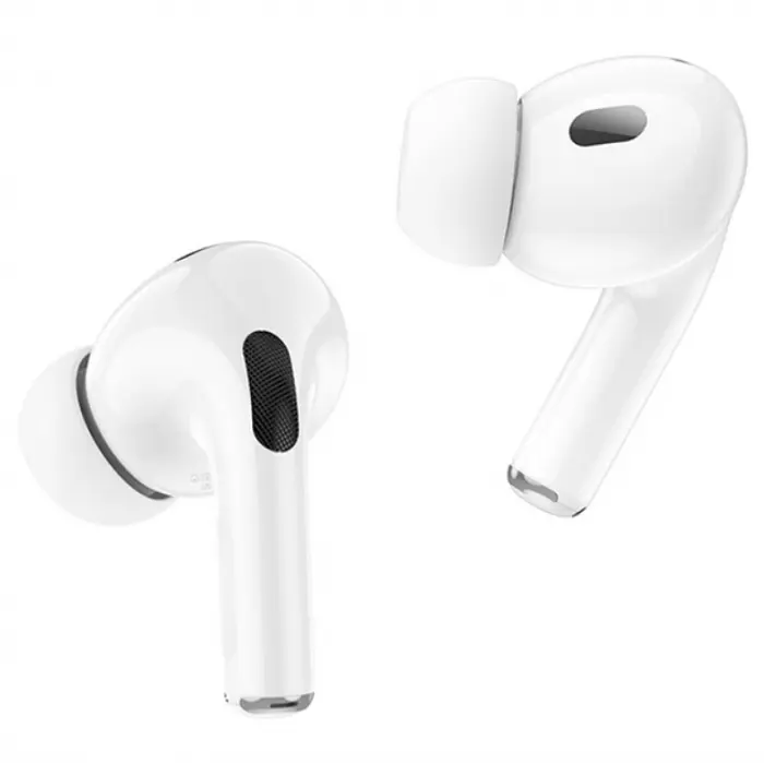 Наушники беспроводные TWS Borofone BW76 Brocade true wireless ANC noise Белые - фото 6