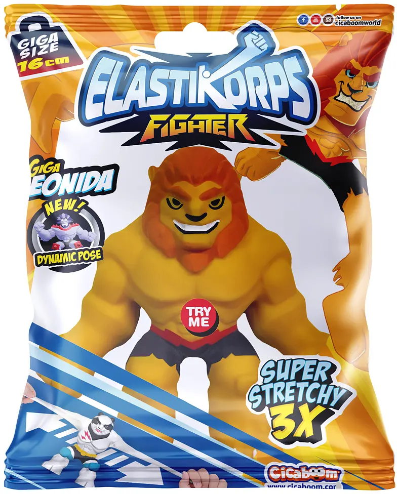 Стретч-іграшка Elastikorps серії Fighter Лев Леон (245) - фото 3
