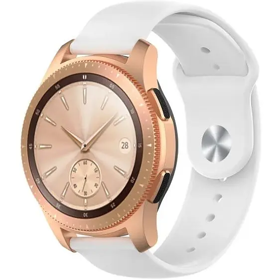 Ремінець DK CDK для Huawei Watch GT 5 46mm 22mm Silicone Sport Band (011909) (white) - фото 4