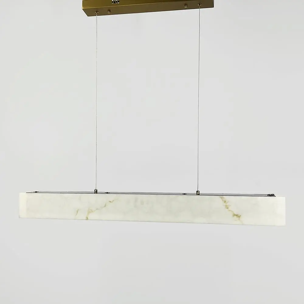 Подвесная люстра с эффектом мрамора в удлиненном корпусе 100 см Ст. MJ364L-1000 | Line F - фото 5