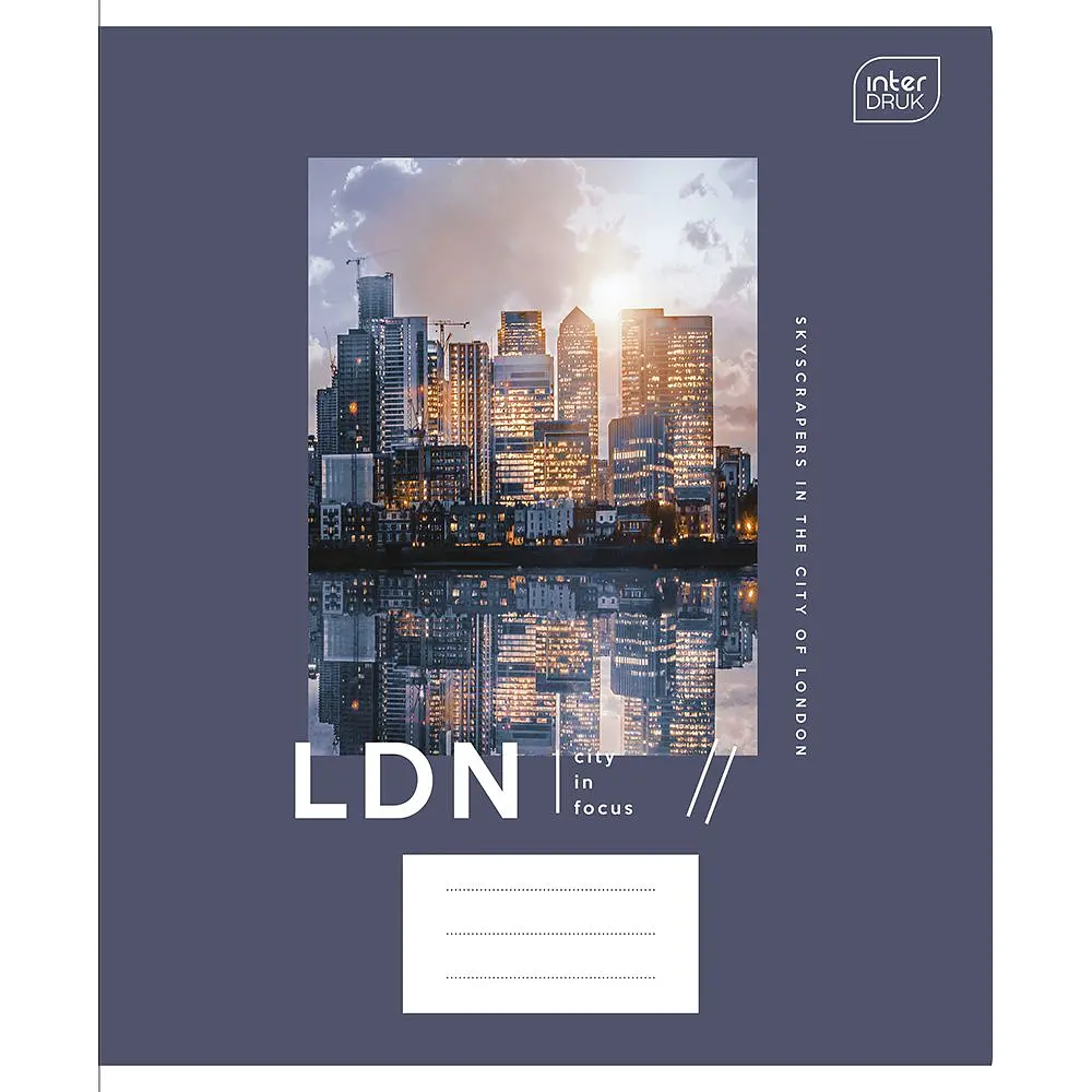 Набір зошитів Interdruk Premium City учнівських клітинка А5+ 60 аркушів 4 шт. (339515-4) - фото 4