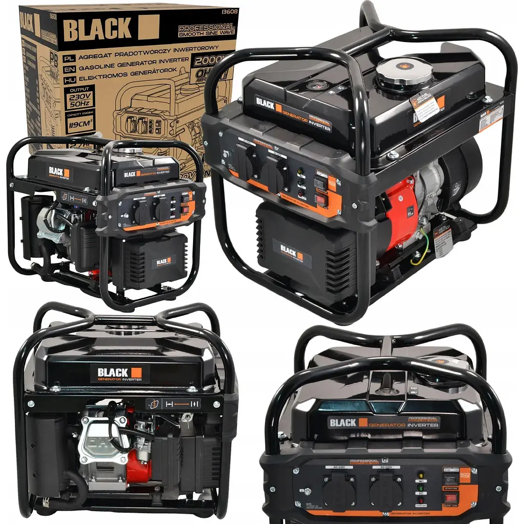 Інверторний бензиновий генератор Black 230V 2.7HP 2000W (13608) [160476] - фото 10
