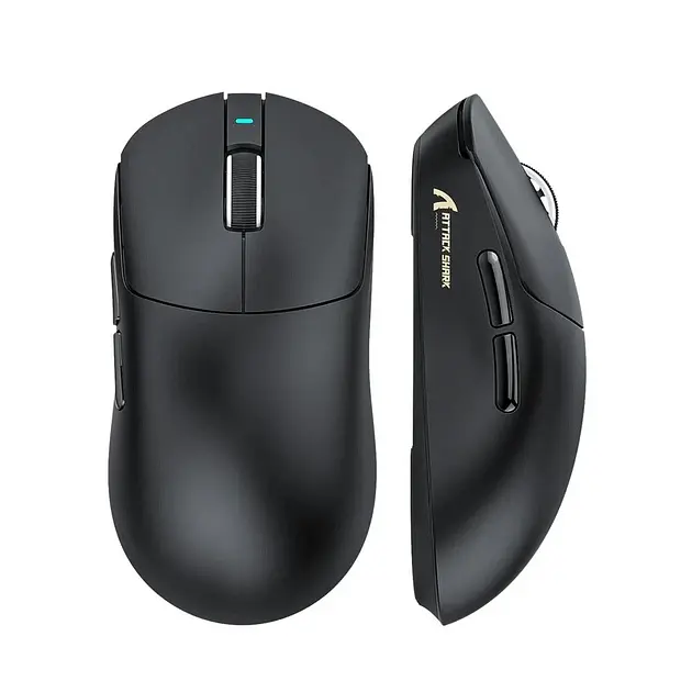 Ігрова бездротова мишка ATTACK SHARK X8SE / Три режими підключення / 55g / 25000DPI / Сенсор PAW3311 / Black - фото 2