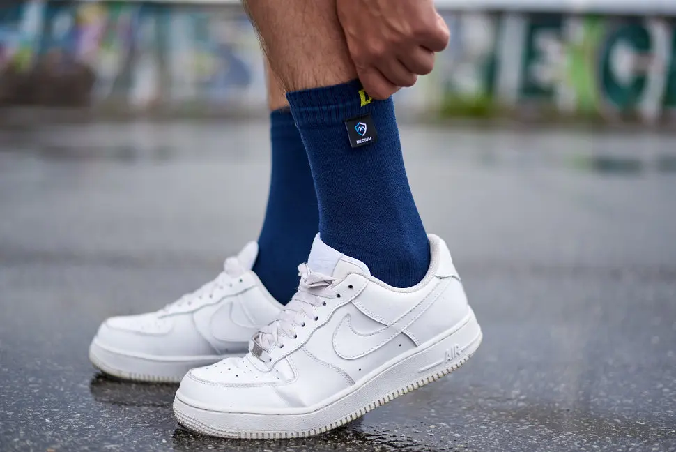Шкарпетки DexShell Ultra Thin Crew NL водонепроникні L сині - фото 6