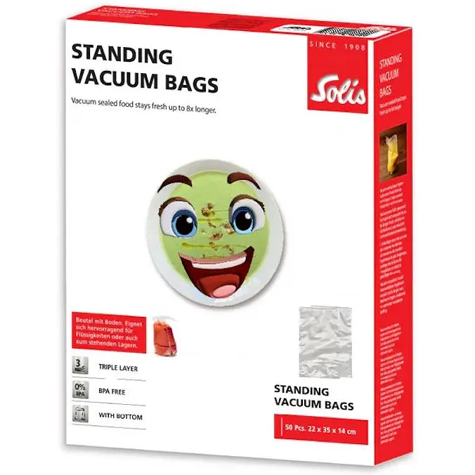 Пакеты для вакууматора Solis стоячие 22 x 35 x 14 см (92255) - фото 2
