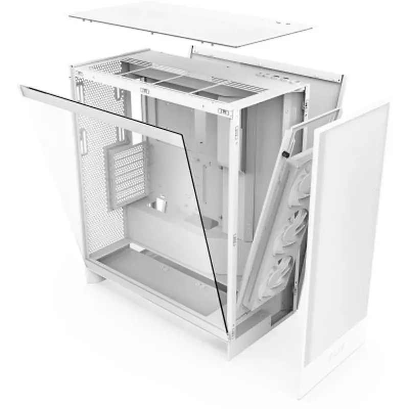 Корпус для ПК NZXT H7 Flow RGB All White (CM-H72FW-R1) - фото 10