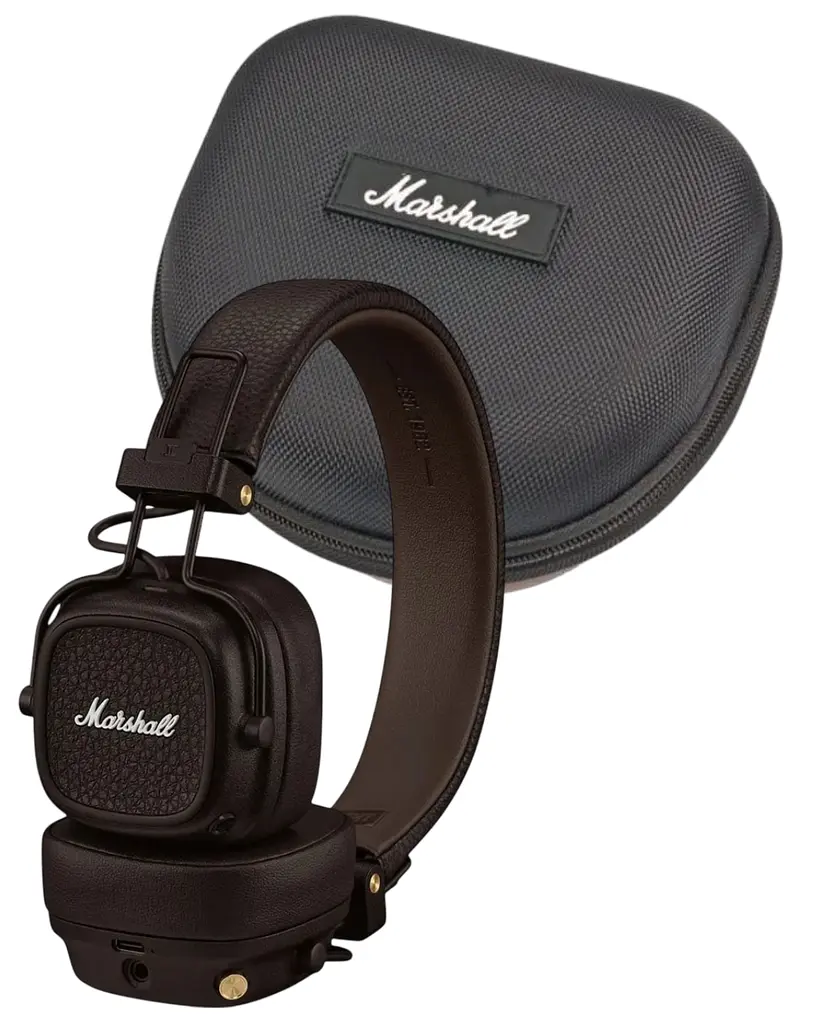 Комплект навушники Marshall Major V Brown Original + Кейс (Підтримка офіційного додатку)(1006834)