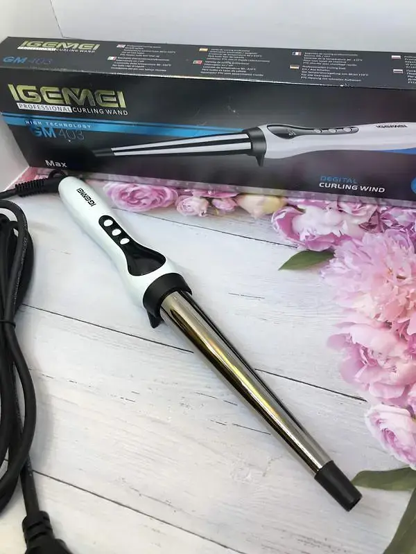 Професійна конусна плойка для локонів Gemei GM-403 - фото 2