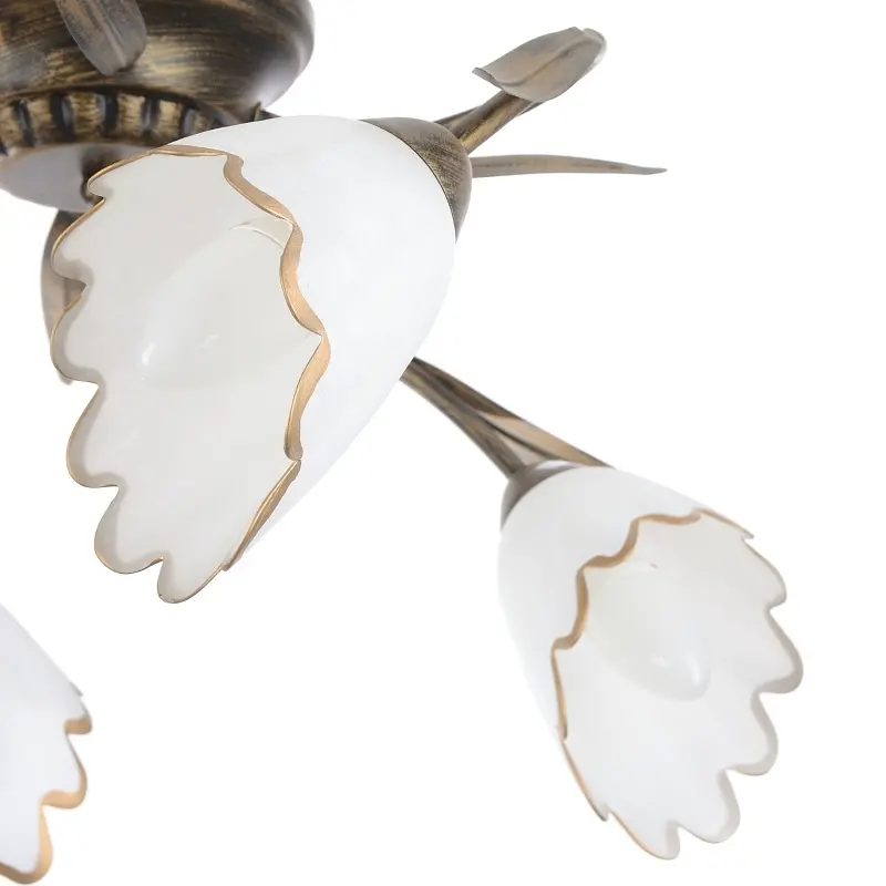 Люстра потолочная Brille флористика E14 60W BR (LK-149C/4) - фото 2